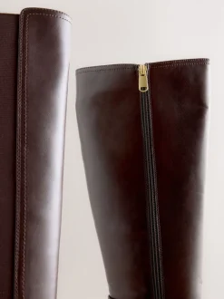 Next Marron chocolat - Bottes d’équitation Forever Comfort® à boucle Hot