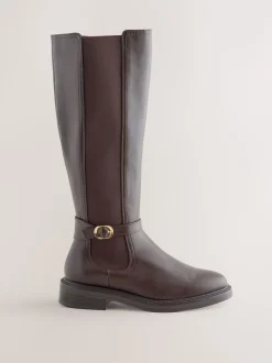 Next Marron chocolat - Bottes d’équitation Forever Comfort® à boucle Outlet