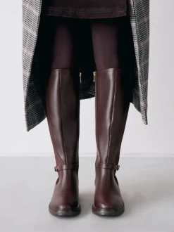 Next Marron chocolat - Bottes d’équitation Forever Comfort® à boucle Outlet