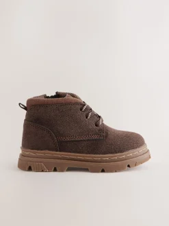 Next Marron chocolat - Bottes lacets Outlet