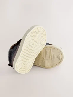 Next Marron chocolat - Bottines à fermeture scratch Outlet