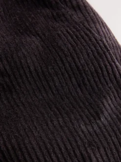 Next Marron chocolat - Casquette plate en velours côtelé Outlet