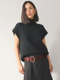 Next Marron chocolat - Ceinture en satin avec boucle en diamant Clearance