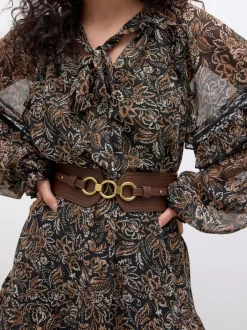 Next Marron chocolat - Ceinture corset large Sale