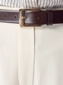 Next Marron chocolat - Ceinture N. Premium Made In Italie en Cuir New