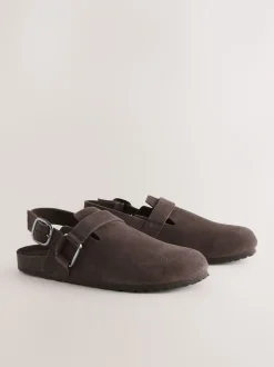 Next Marron chocolat - Chaussures à bride arrière Forever Comfort® New