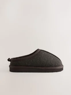 Next - Chaussons mules douillets Marron chocolat à chevrons Online