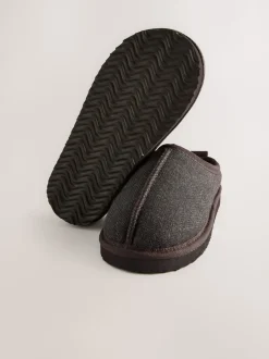 Next - Chaussons mules douillets Marron chocolat à chevrons Online