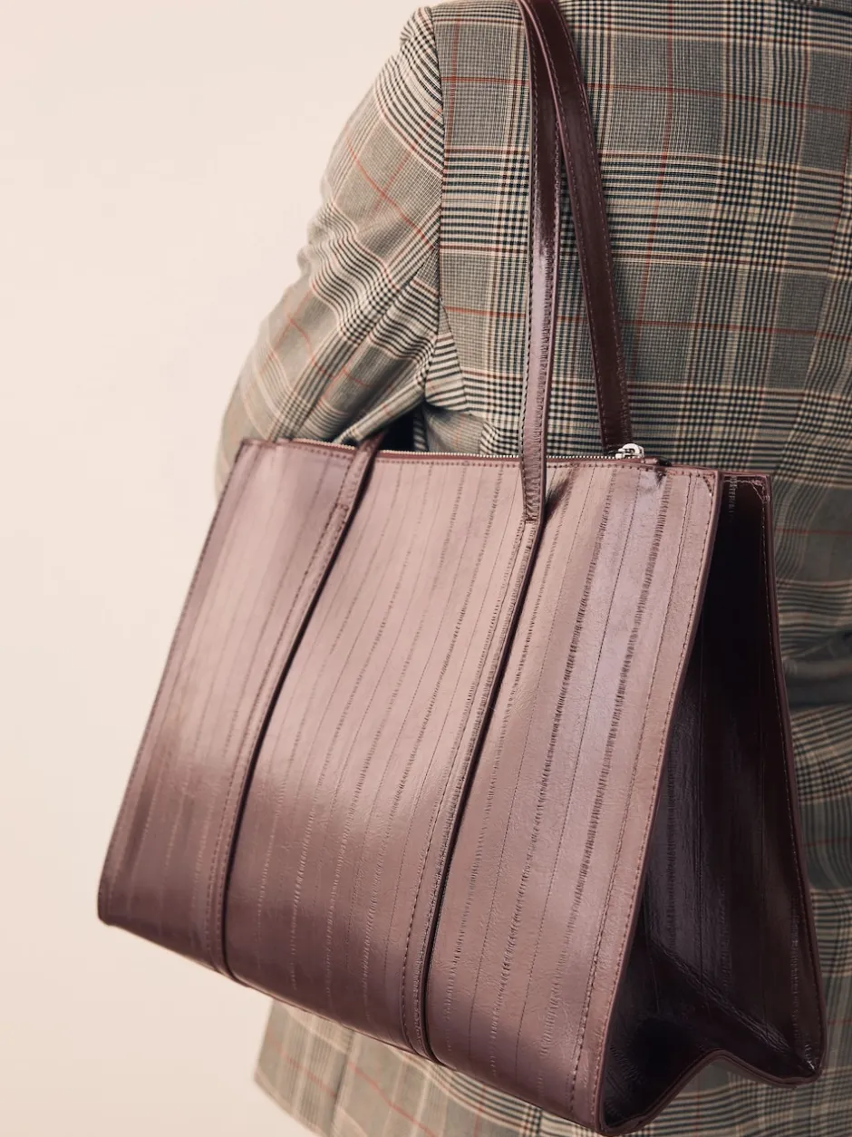 Next Marron chocolat - Fourre-tout structuré Best