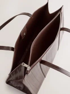 Next Marron chocolat - Fourre-tout structuré Best