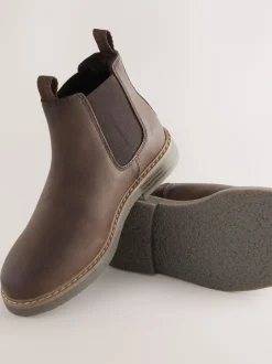 Next Marron chocolat - Leather Chelsea Boots Outlet