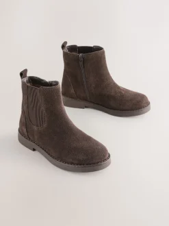 Next Marron chocolat - Leather Chelsea Boots New