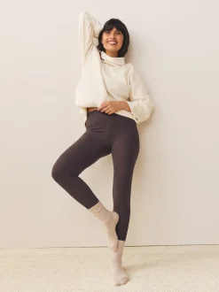 Next Marron chocolat - Leggings polaire confortable New