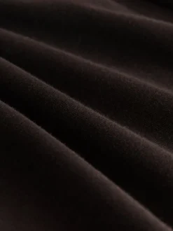 Next Marron chocolat - Leggings évasés froncés côtelés doux au toucher Best