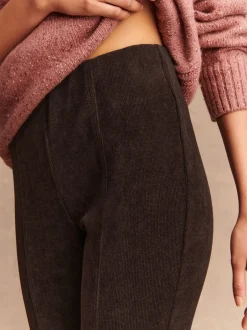 Next Marron chocolat - Leggings en velours côtelé Outlet