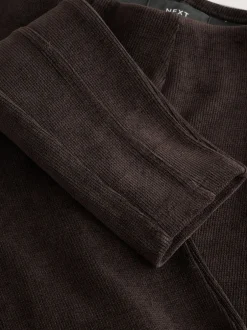 Next Marron chocolat - Leggings en velours côtelé Outlet