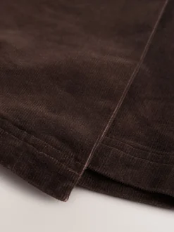 Next Marron chocolat - Mini-jupe cache-cœur en velours côtelé Discount