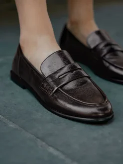 Next Marron chocolat - Mocassins Forever Comfort® à bout rond