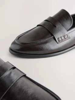 Next Marron chocolat - Mocassins Forever Comfort® à bout rond