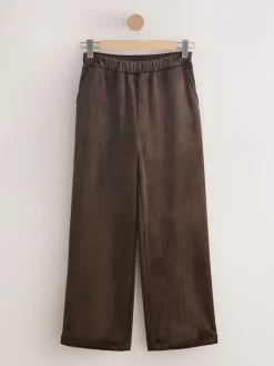 Next Marron chocolat - Pantalons en velours côtelé doux à jambe large Online