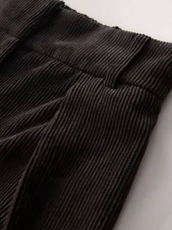 Next Marron chocolat - Pantalon large en velours côtelé Online