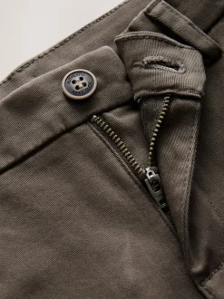 Next - Pantalon chino extensible (3-17ans) Marron chocolat Clearance