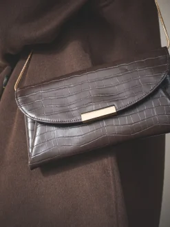 Next Marron chocolat - pochette Sale