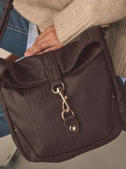 Next Marron chocolat - Sac à bandoulière Messenger Outlet