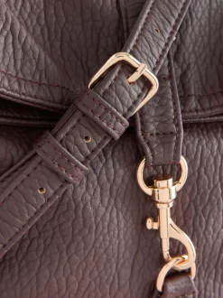 Next Marron chocolat - Sac à bandoulière Messenger Outlet