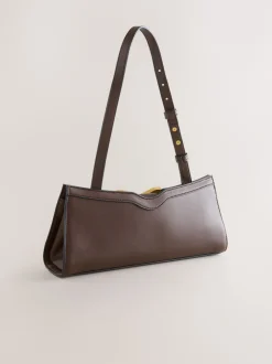 Next Marron chocolat - sac bandoulière avec détails de quincaillerie Clearance