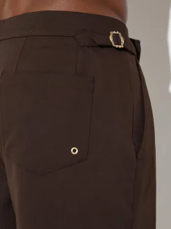 Reiss Marron chocolat - Short de bain Sun avec pattes d'ajustement sur les côtés Sale