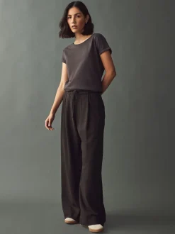 Next - T-shirt à manches cap Marron chocolat Online