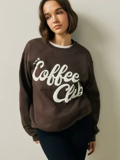 Next Marron chocolat Coffee Club - sweat Best