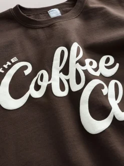 Next Marron chocolat Coffee Club - sweat Best