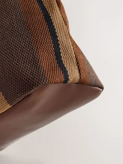 Next Marron chocolat rayé - Sac à bandoulière Hot