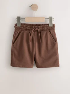 Next Marron chocolat/noir/pierre/gris - Short en jersey 3 Pack (3mois-7ans) Hot