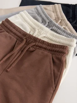 Next Marron chocolat/noir/pierre/gris - Short en jersey 3 Pack (3mois-7ans) Hot