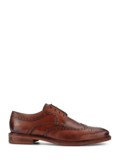 Jones Bootmaker Marron clair - Longwood Suede Derby Brogue Outlet
