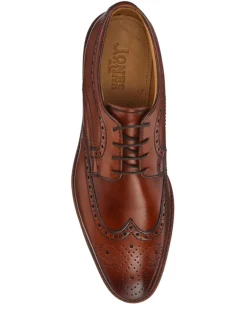 Jones Bootmaker Marron clair - Longwood Suede Derby Brogue Outlet