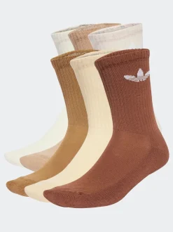 adidas - Lot de chaussettes originals Trefoil Col Rond Chaussettes 6 Marron clair Sale