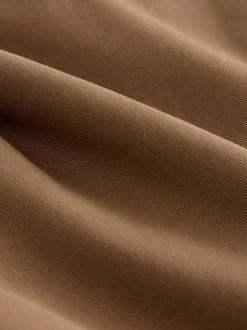 Next - Ajustement droit - Pantalon chino stretch Marron fauve New