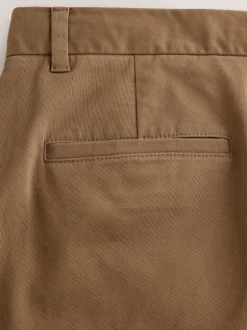 Next - Ajustement droit - Pantalon chino stretch Marron fauve New