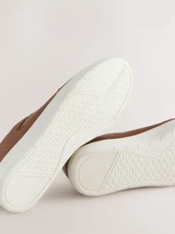 Next Marron fauve - Baskets casual chic New