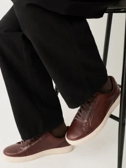 Next Marron fauve - Baskets en cuir New