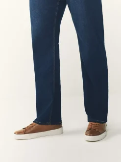 Next Marron fauve - Baskets longues en cuir Chic et décontracté à Embout Online