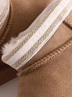 Baker by Ted Baker Marron fauve - Bottes douillettes en daim déperlant pour fille Online