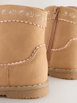 Next Marron fauve - Bottes de cheville occidentales New