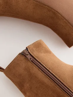 Next Marron fauve - Bottes de cow-boy western Chelsea Style