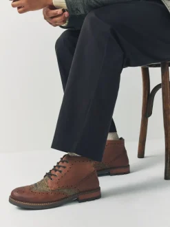 Next Marron fauve - Bottes Heritage Brogue Sale