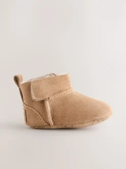 Next Marron fauve - Bottes Pull-On Bébé en daim (0-24mths) Outlet